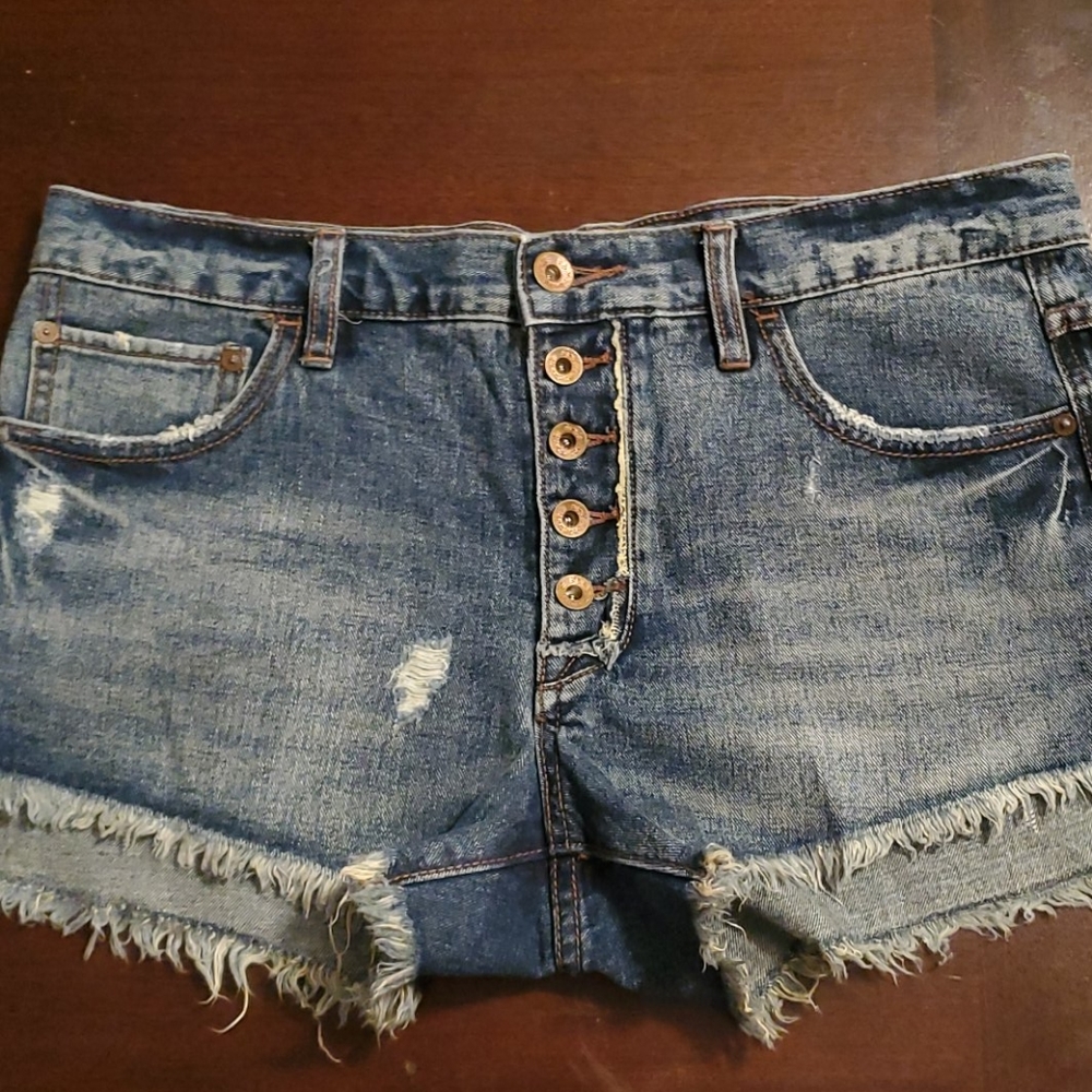 Free People High Rise Jean shorts size 27